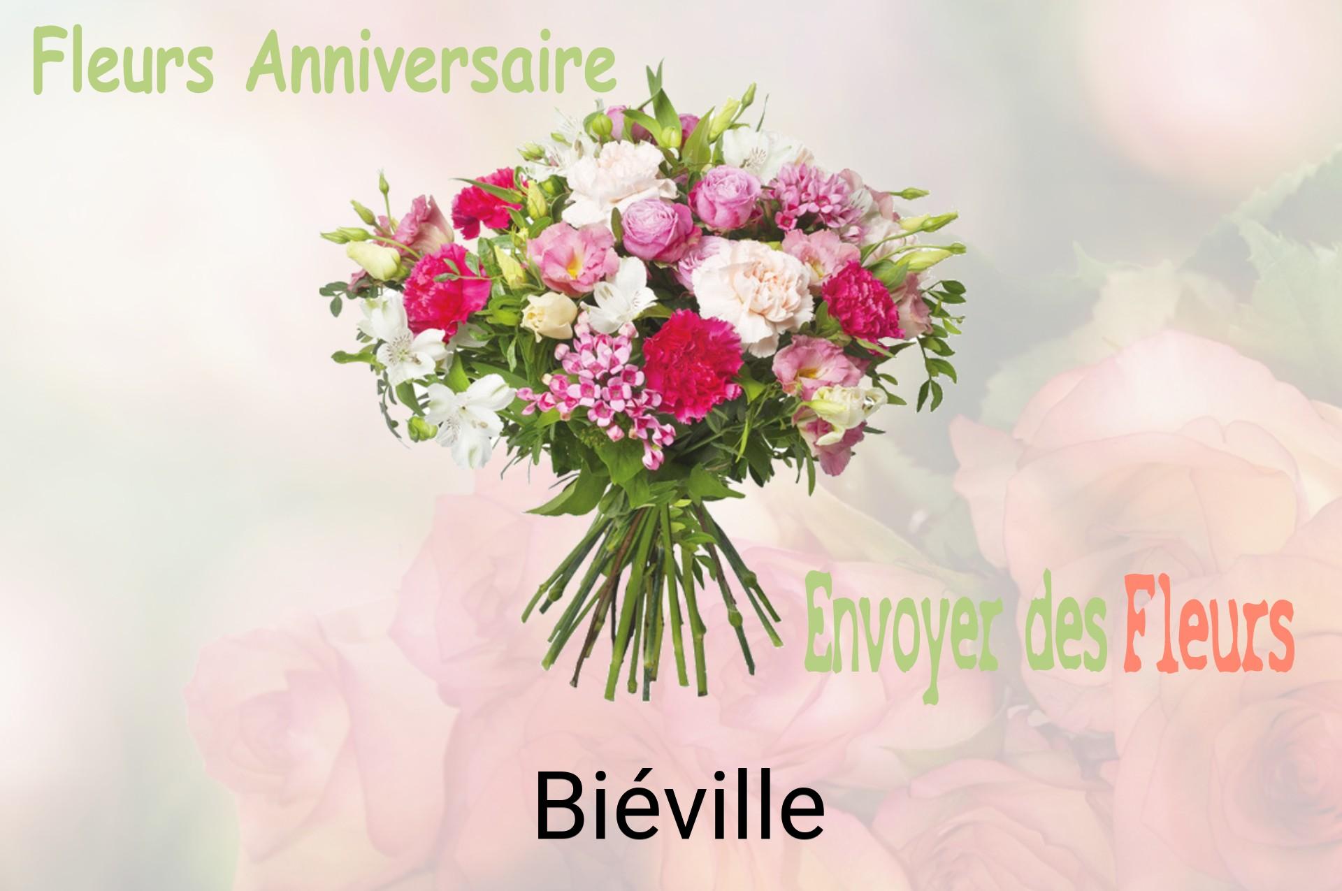 Bouquet de fleurs d’anniversaire livré à Biéville