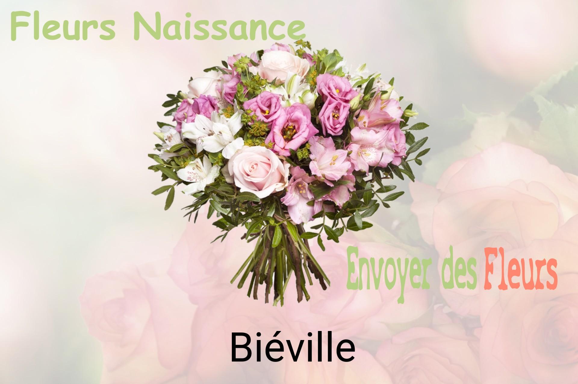 Bouquet de fleurs de naissance livré à Biéville